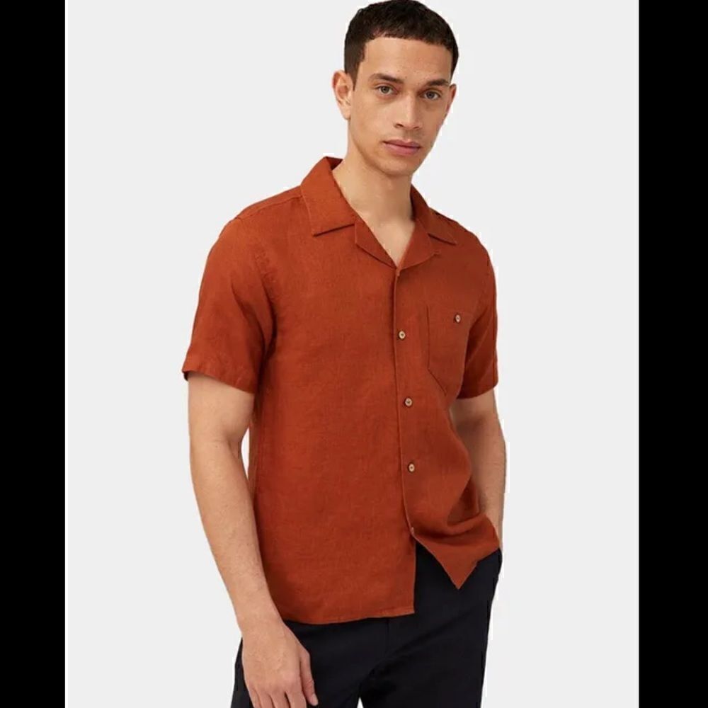 Take 50% OFF- New Gen Men’s 100% Linen Short Sleeve, Size-2XL